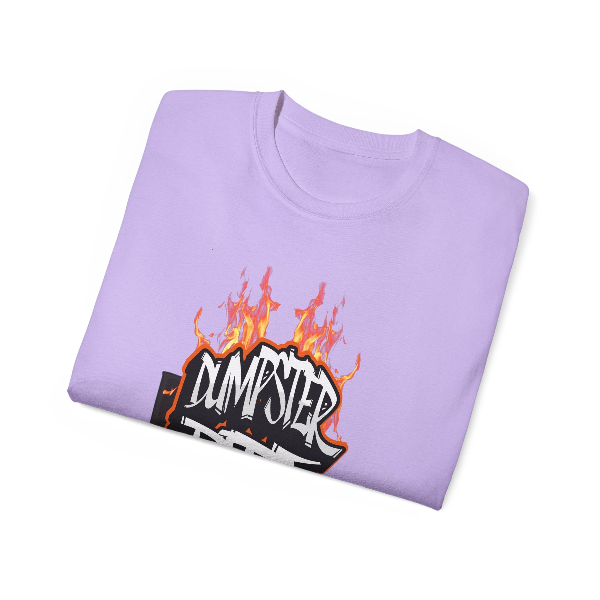 Dumpster Fire - Unisex T-Shirt (Front) - Damned Threads